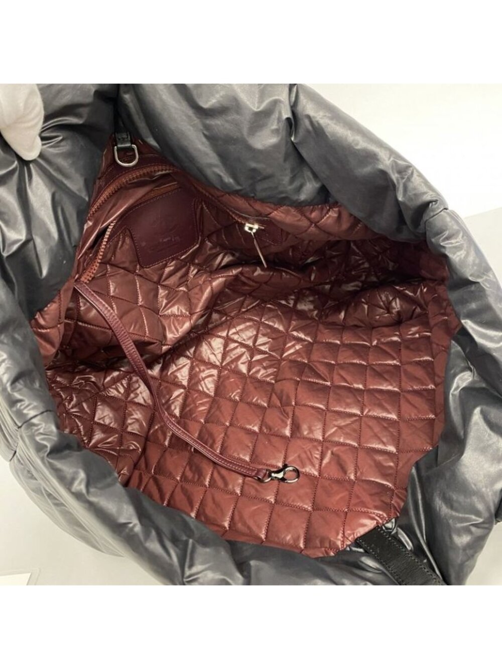 Chanel Tote Coco Cocoon Nylon Black Silver - Picture 4 of 10